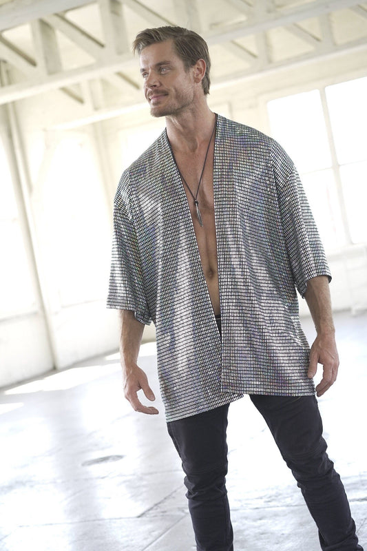 Disco Ball Silver Kimono