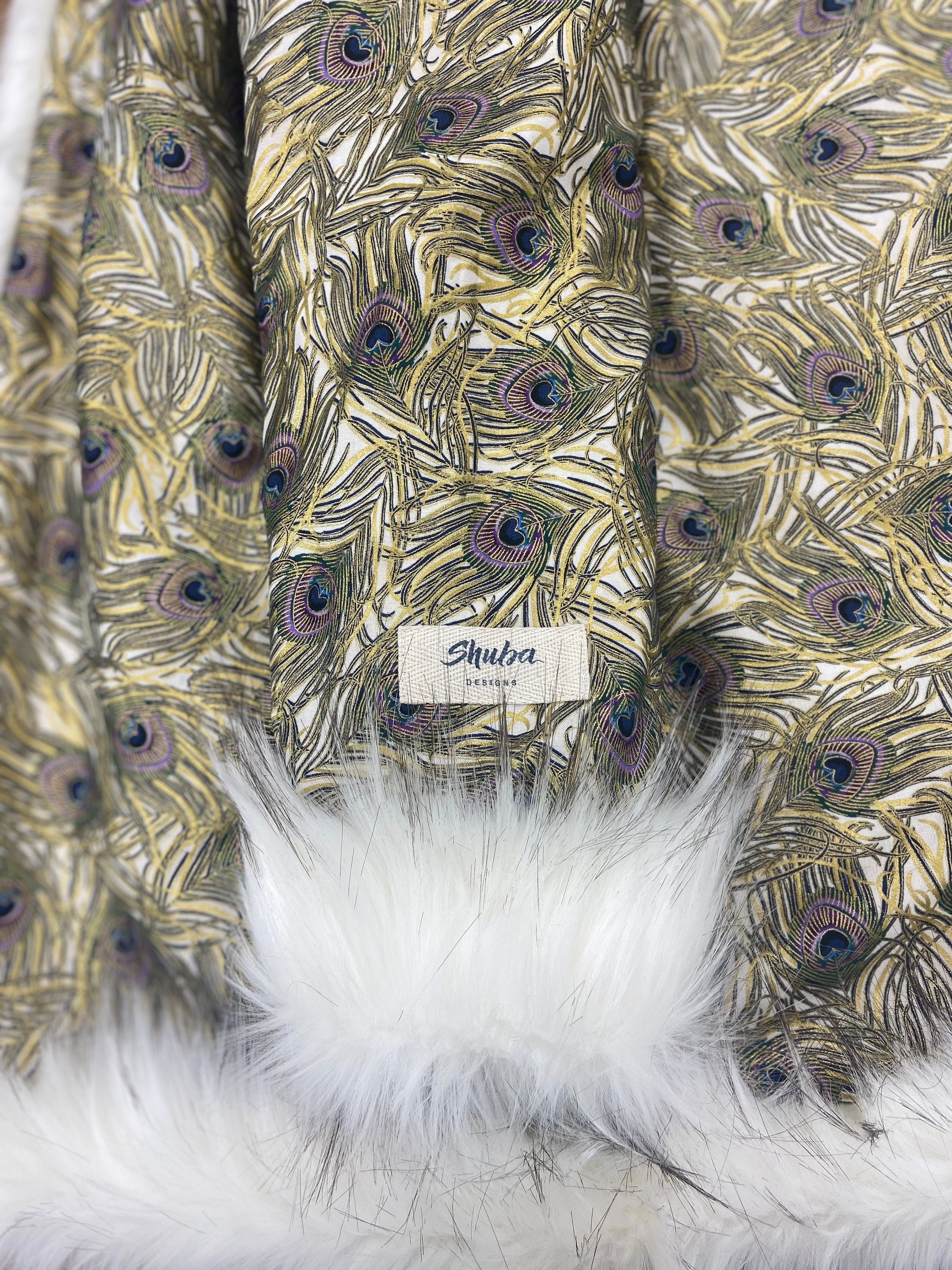 Light Feather Fur Coat