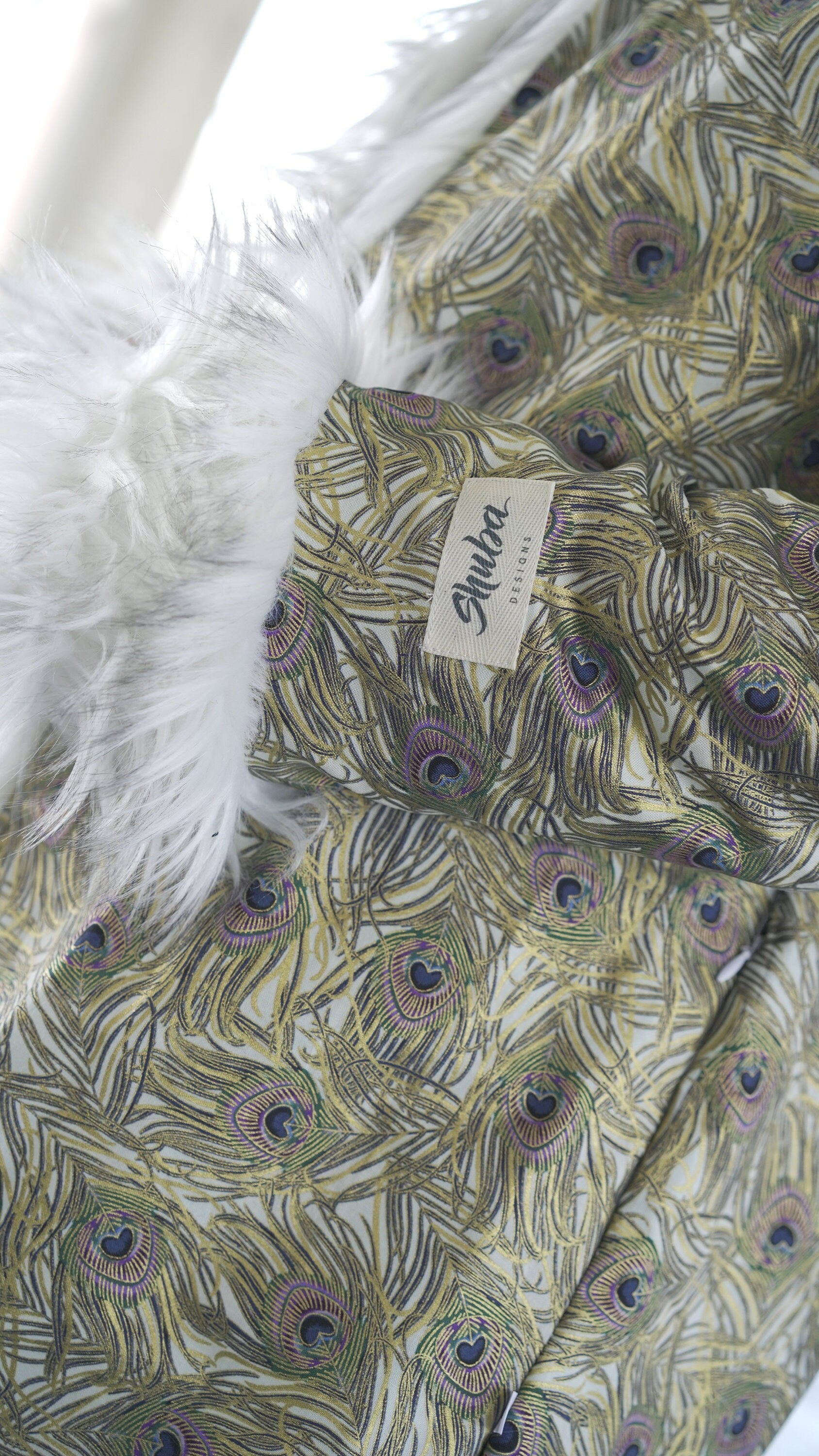 Light Feather Fur Coat