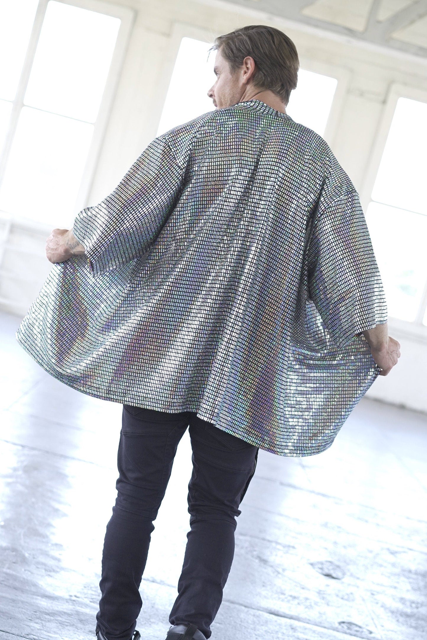 Disco Ball Silver Kimono