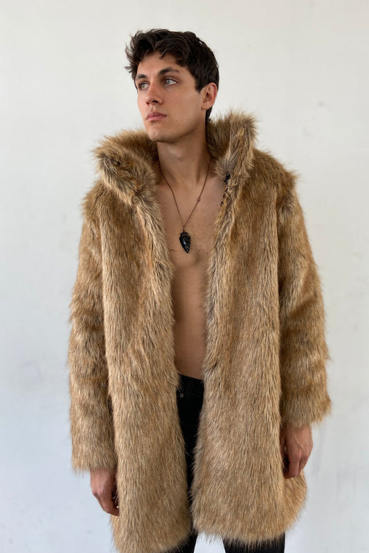 The Eye Embroidery Fur Coat