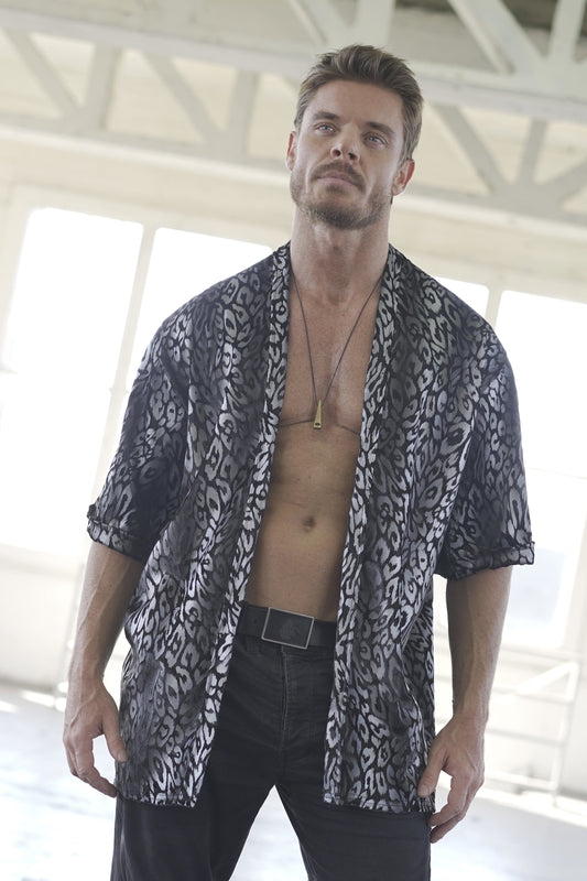 Silver Spots Kimono