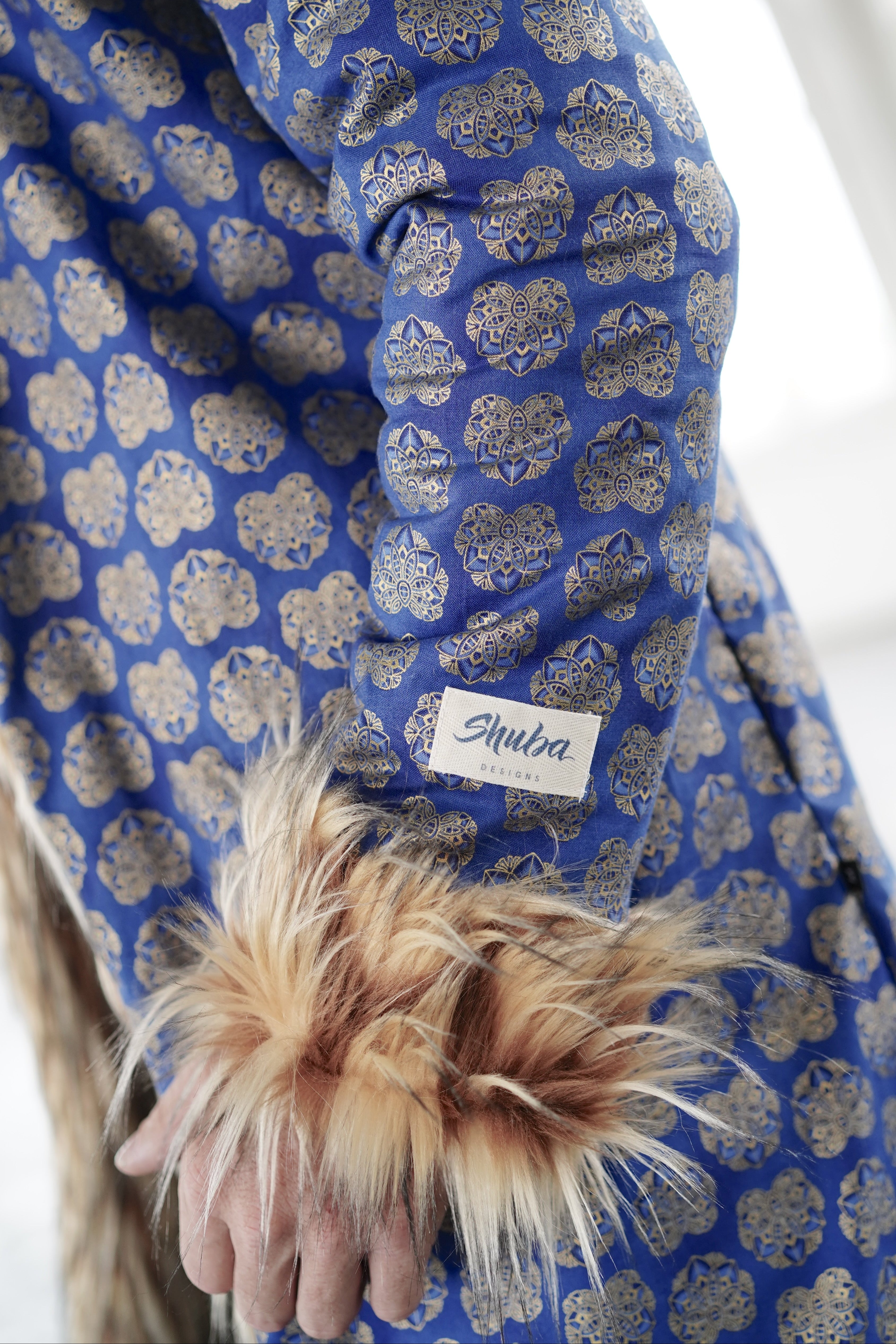 Mayan Blue Fur Coat