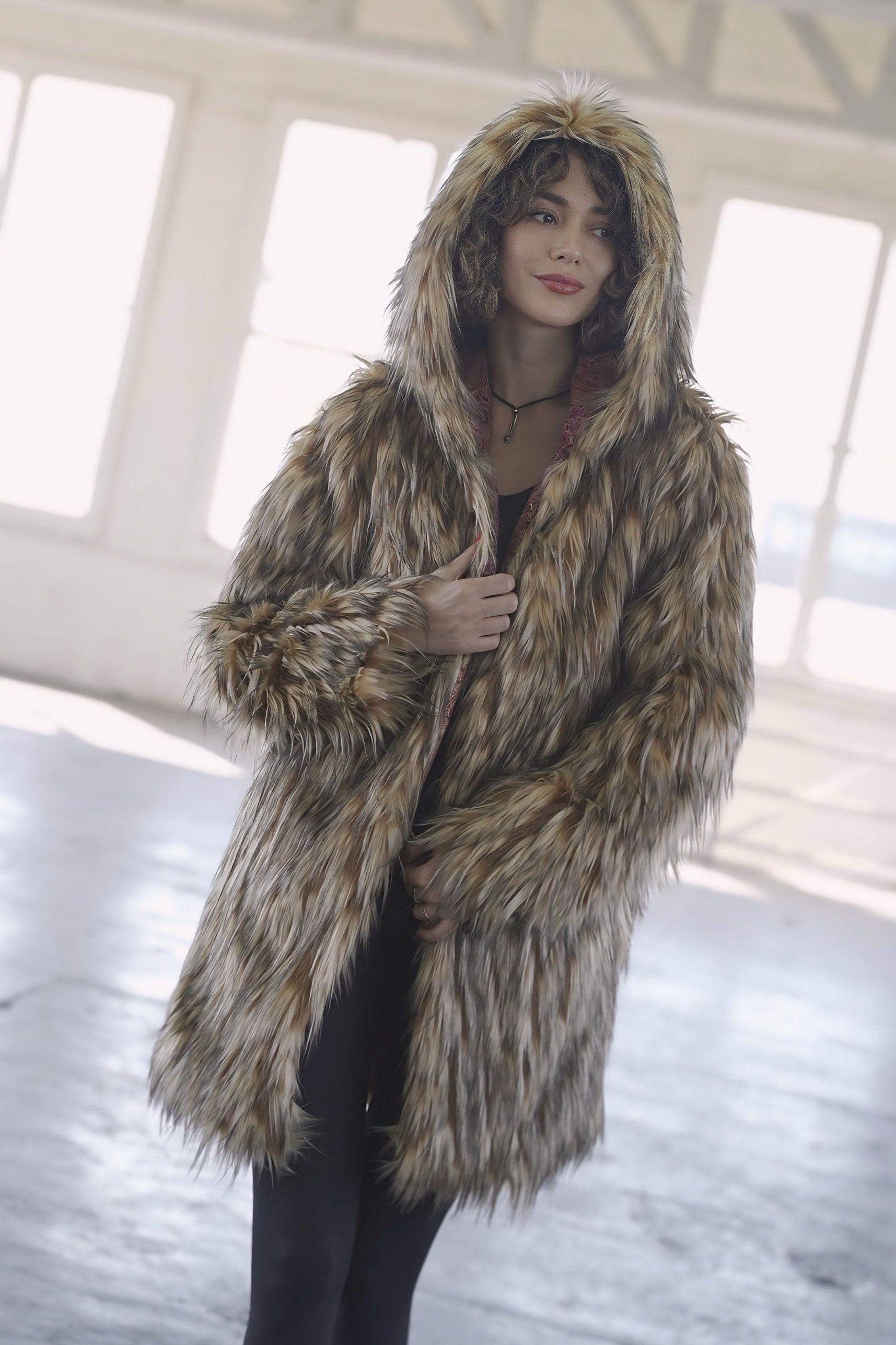 Rose Dune Fur Coat