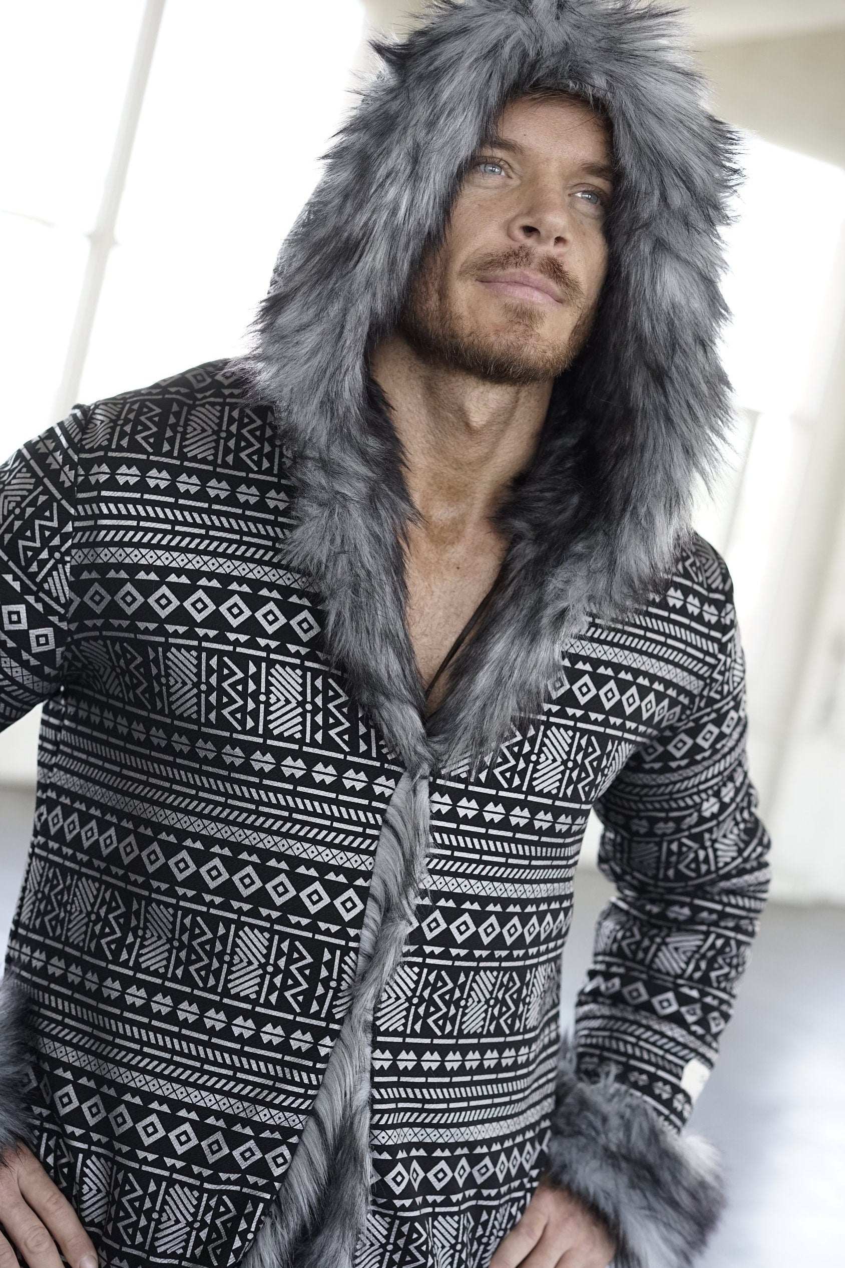 Silver Ritual Fur Coat