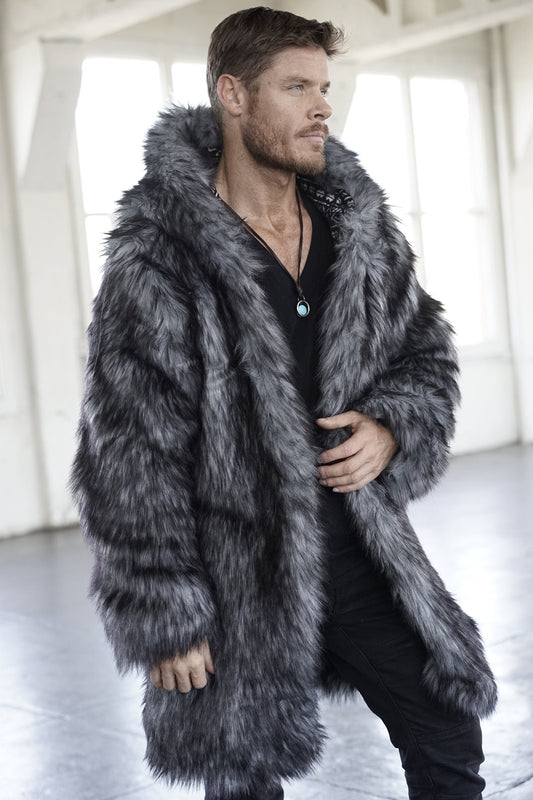 Silver Ritual Fur Coat