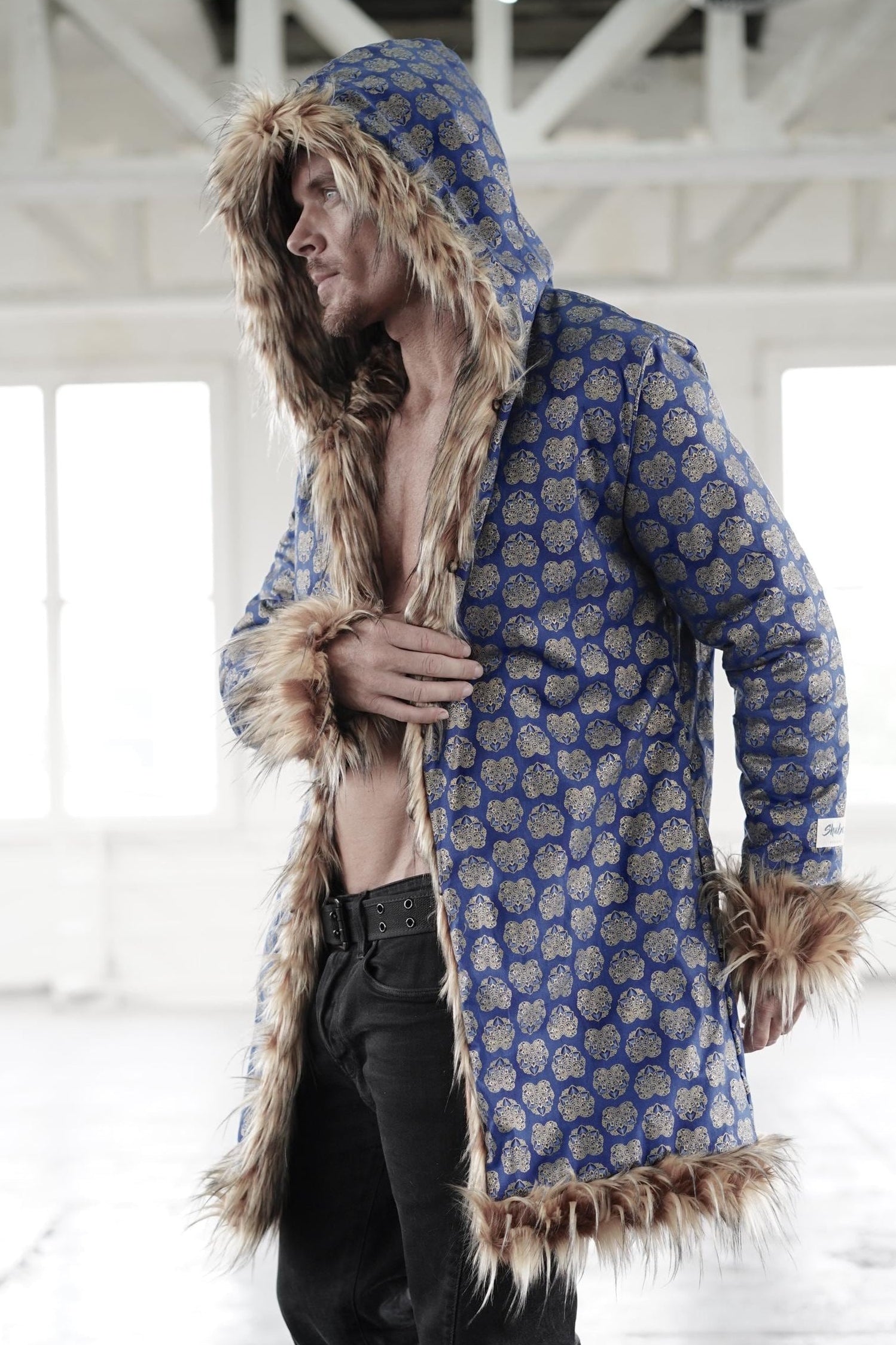 Mayan Blue Fur Coat