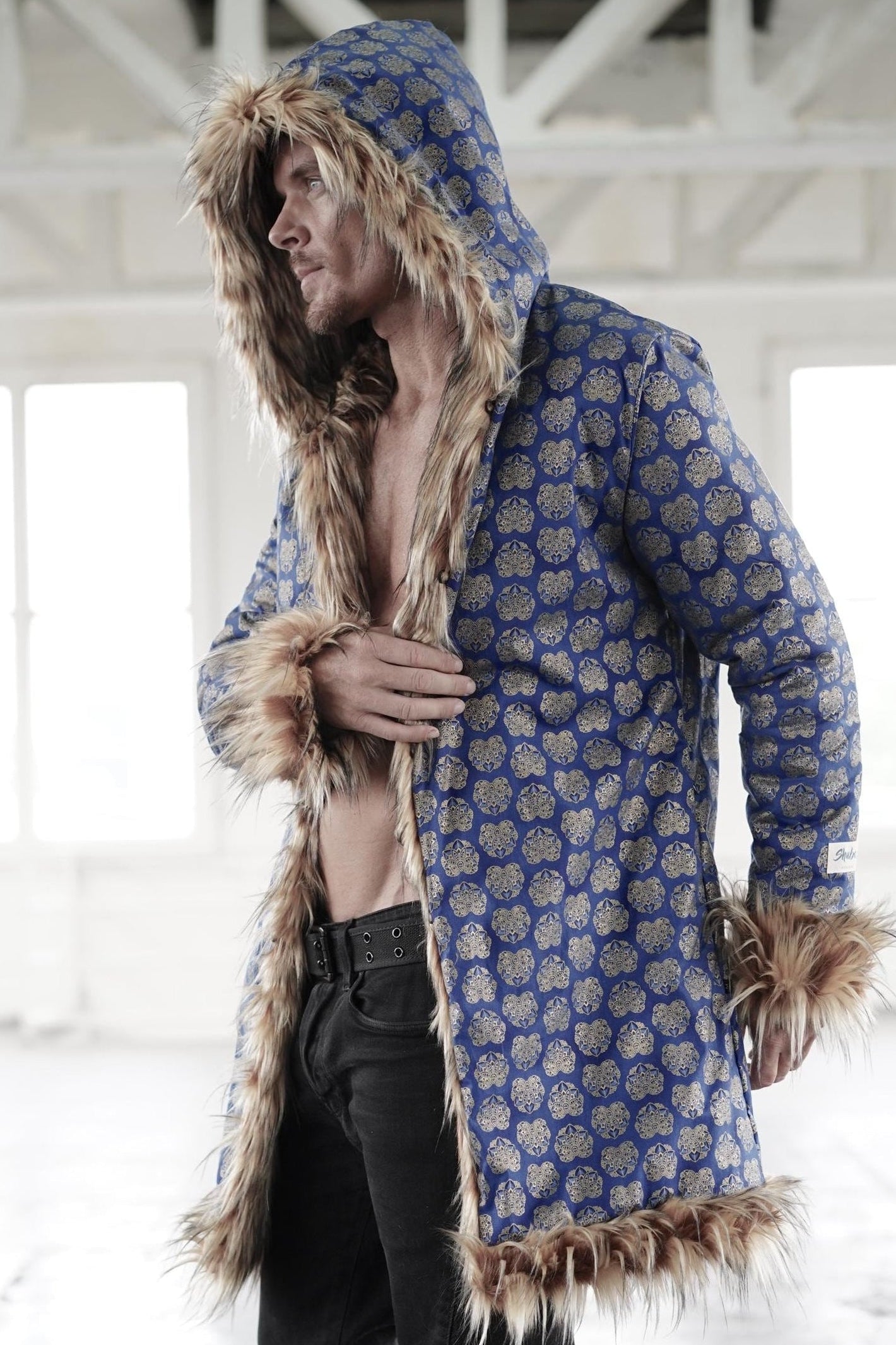 Mayan Blue Fur Coat
