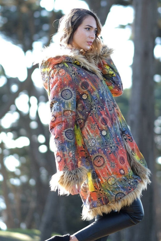 ECLIPSE Brown Fur Coat