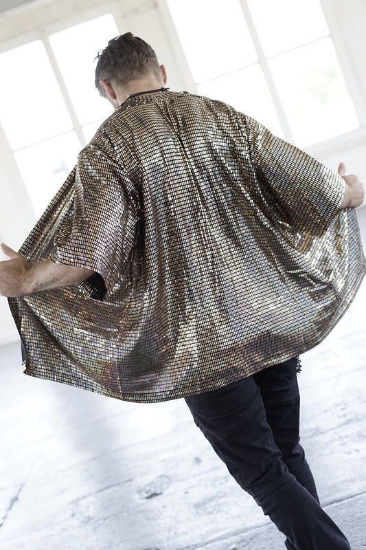 Disco Ball Gold Kimono