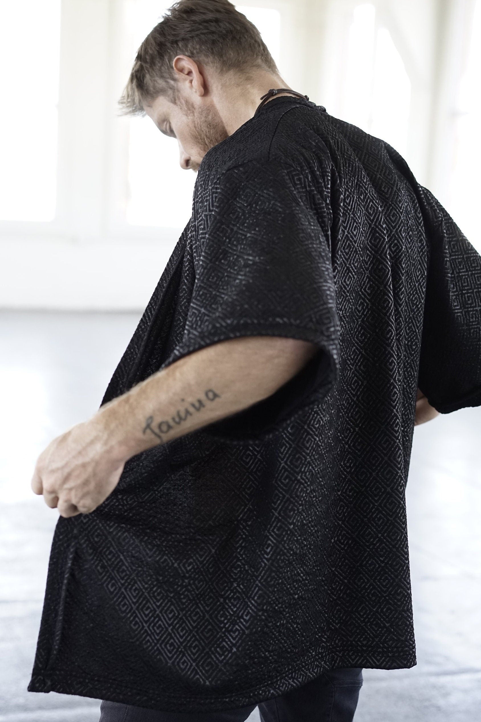 Urban Black Kimono