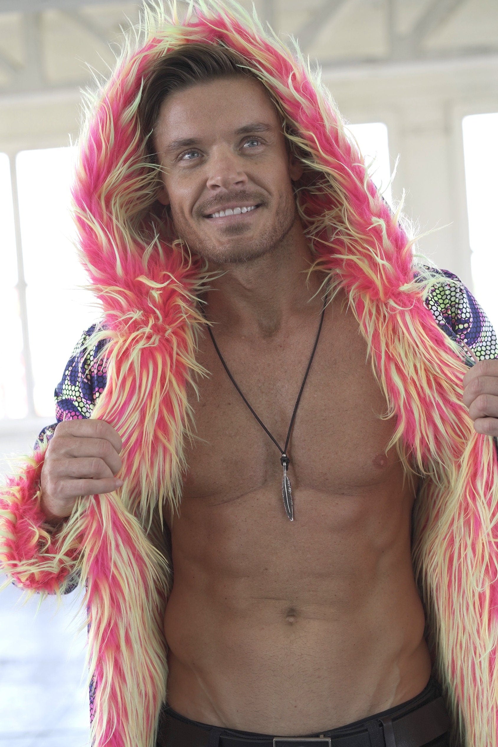 Pink Monster Fur Coat