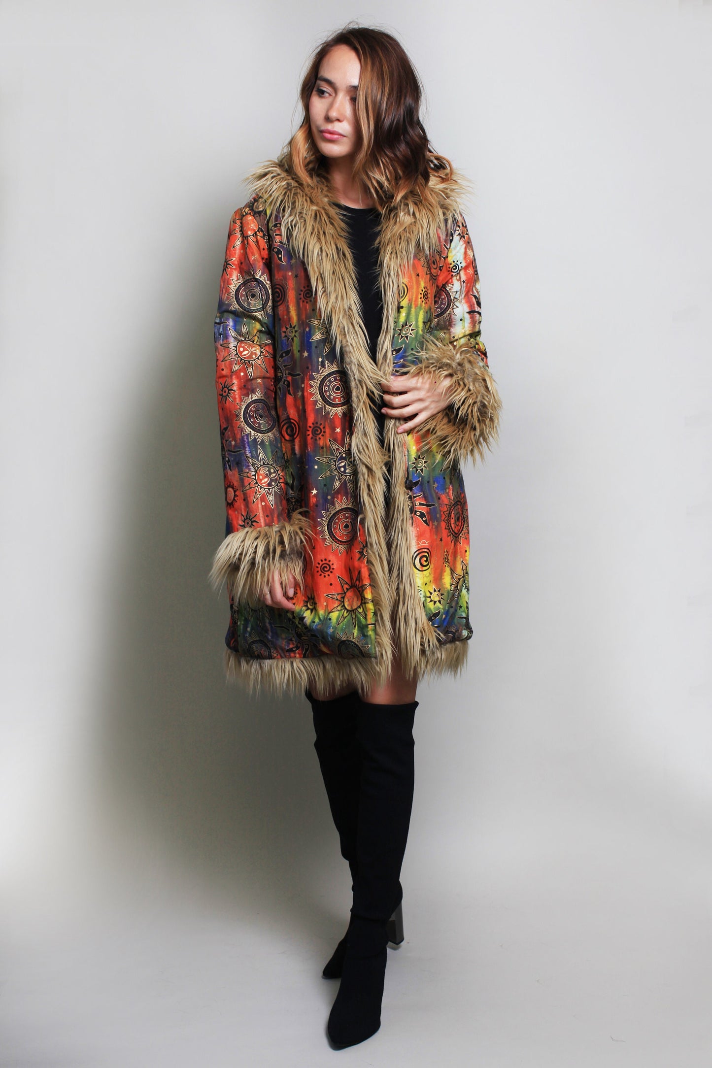 ECLIPSE Brown Fur Coat