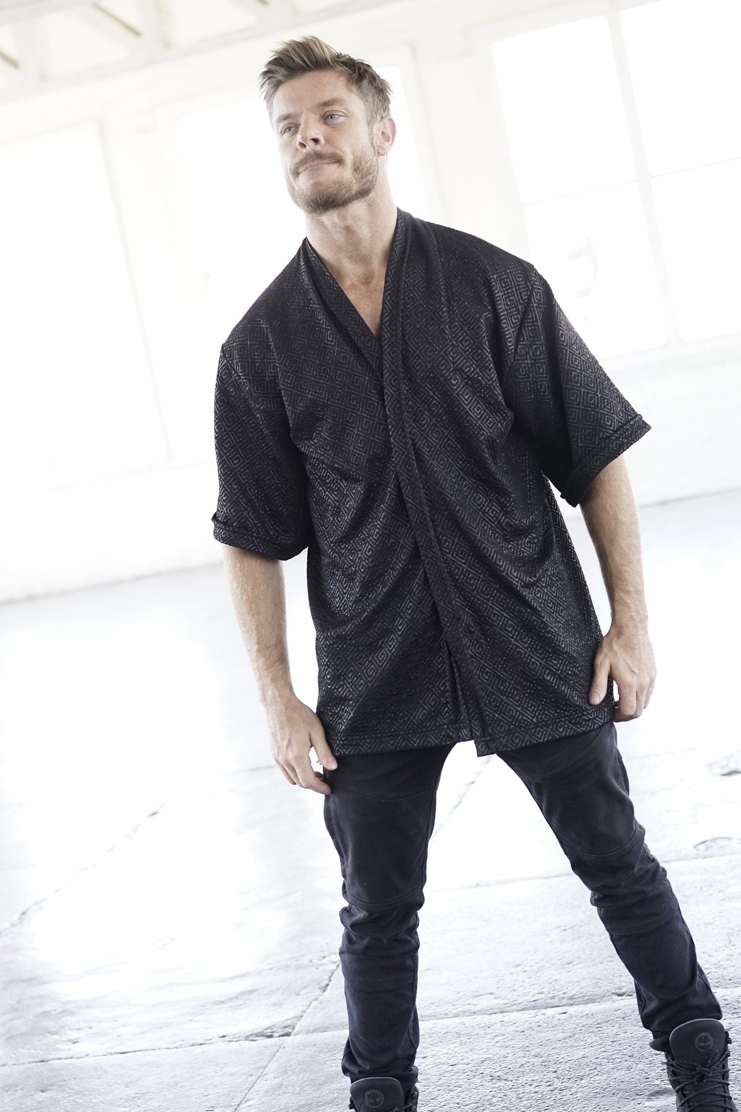 Urban Black Kimono