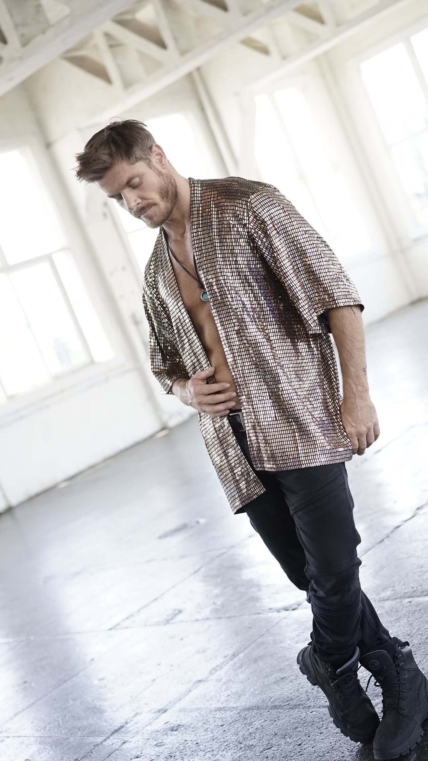 Disco Ball Gold Kimono