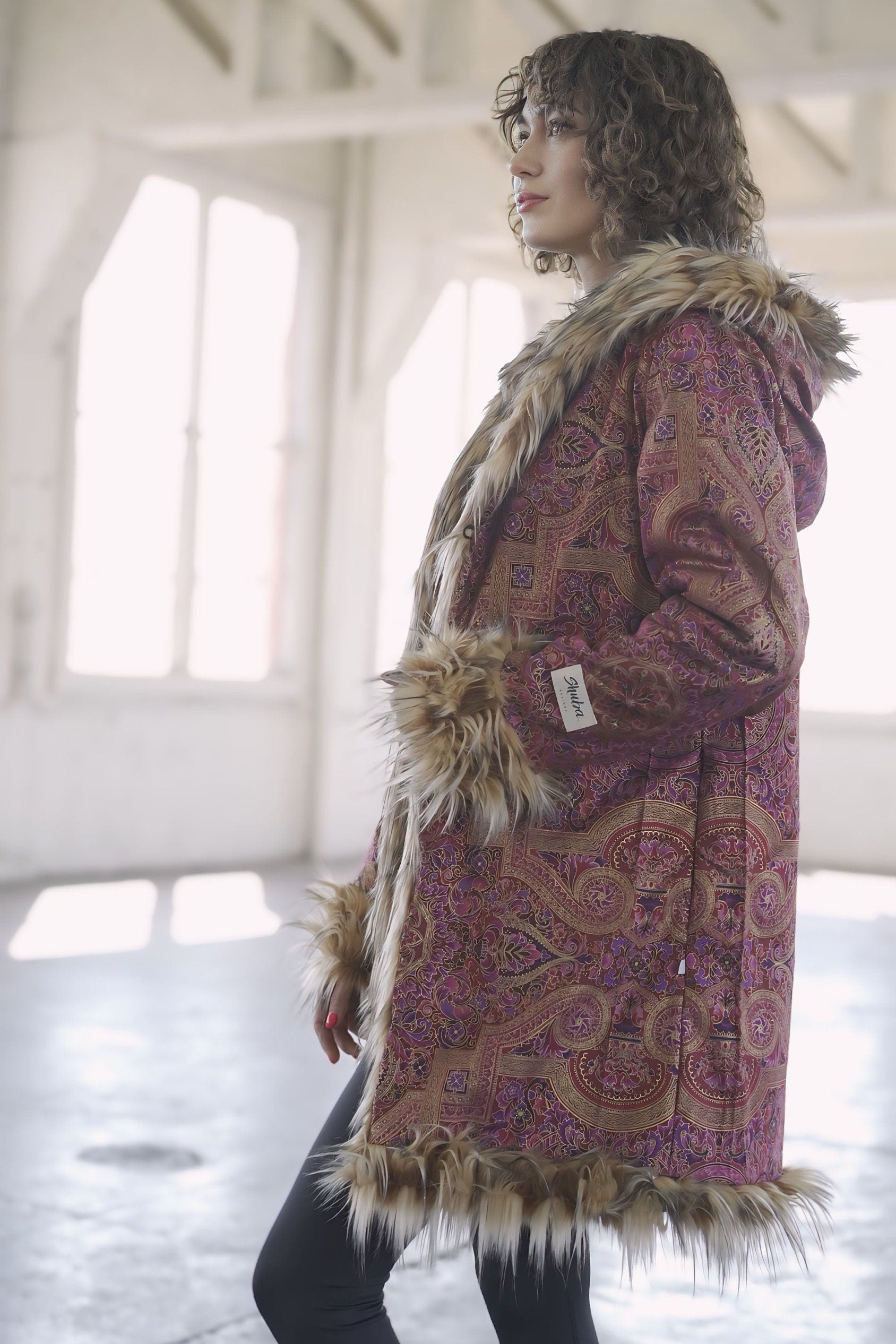 Rose Dune Fur Coat