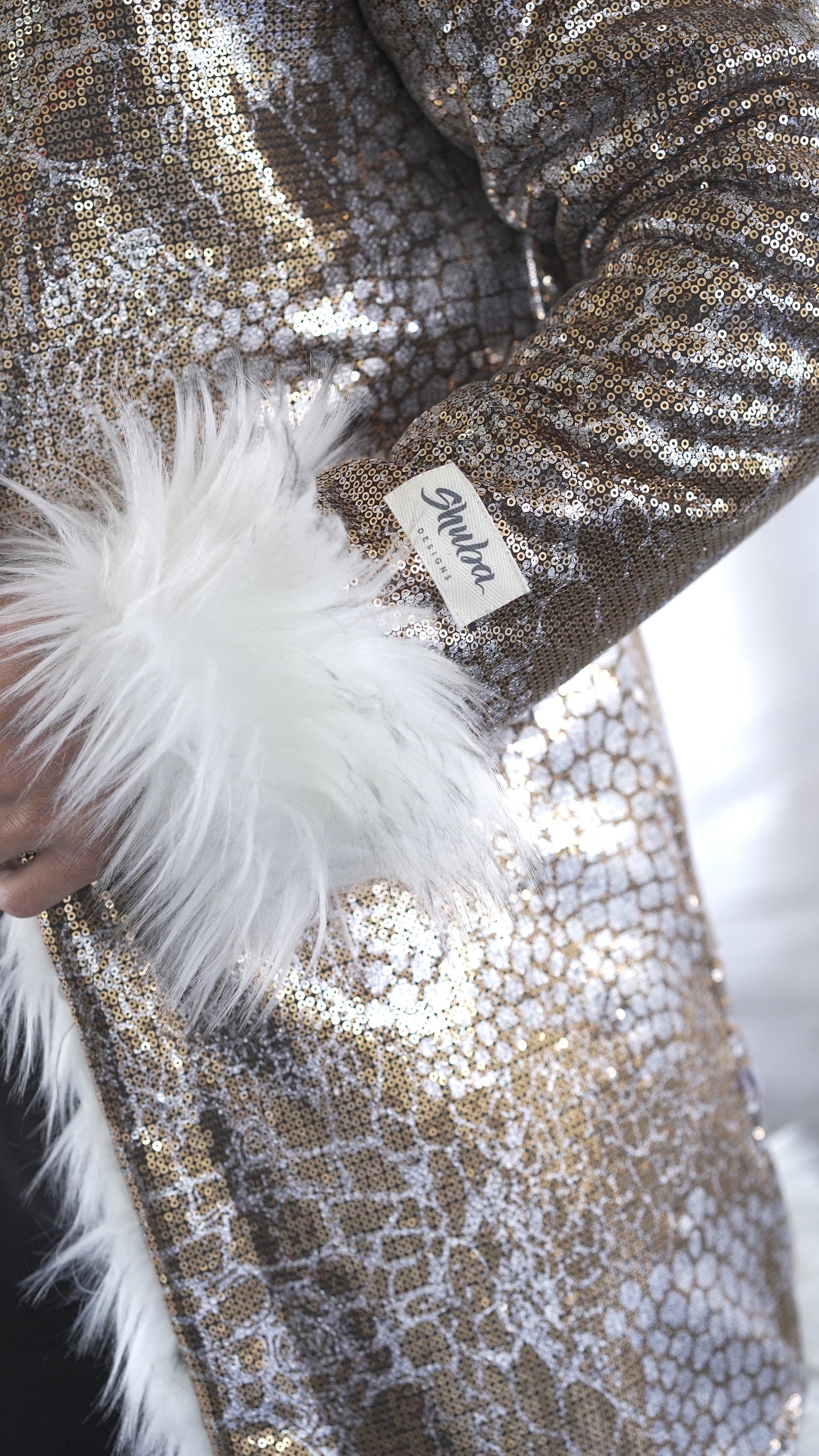 DISCO GOLD Fur Coat