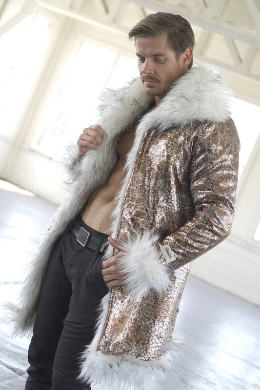 DISCO GOLD Fur Coat