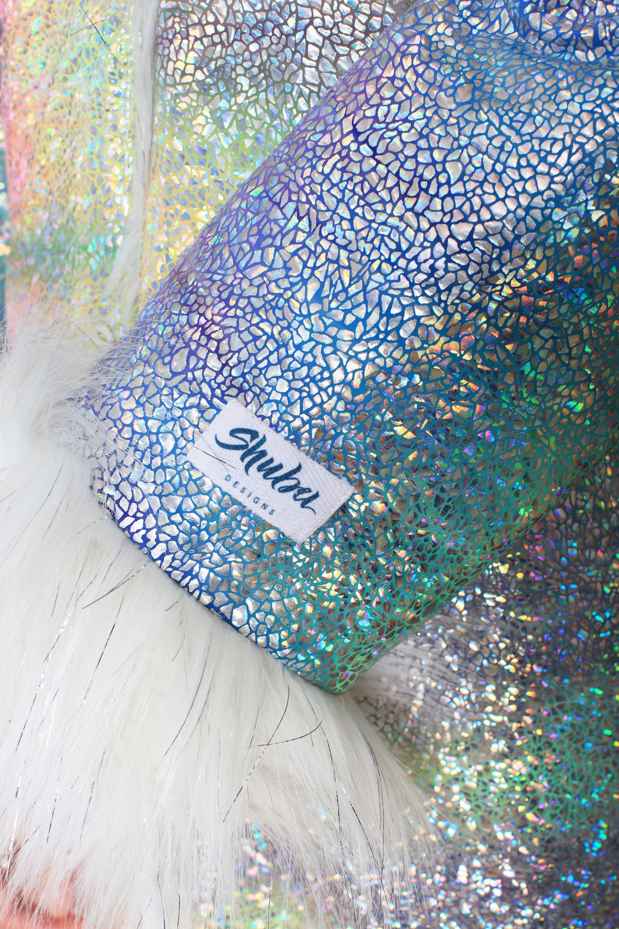 Aurora Unicorn Faux Fur Coat