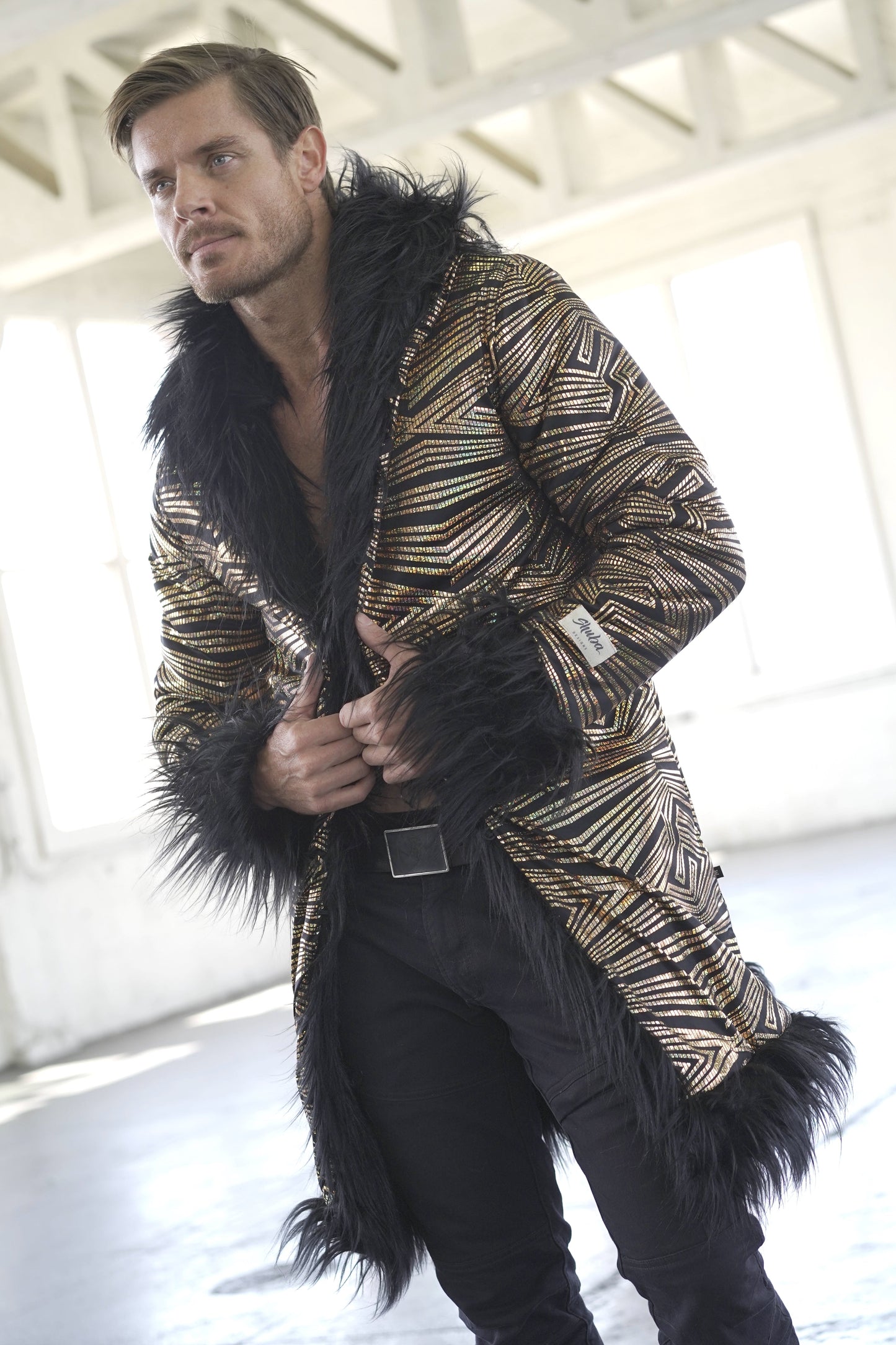 Golden Shadow Fur Coat