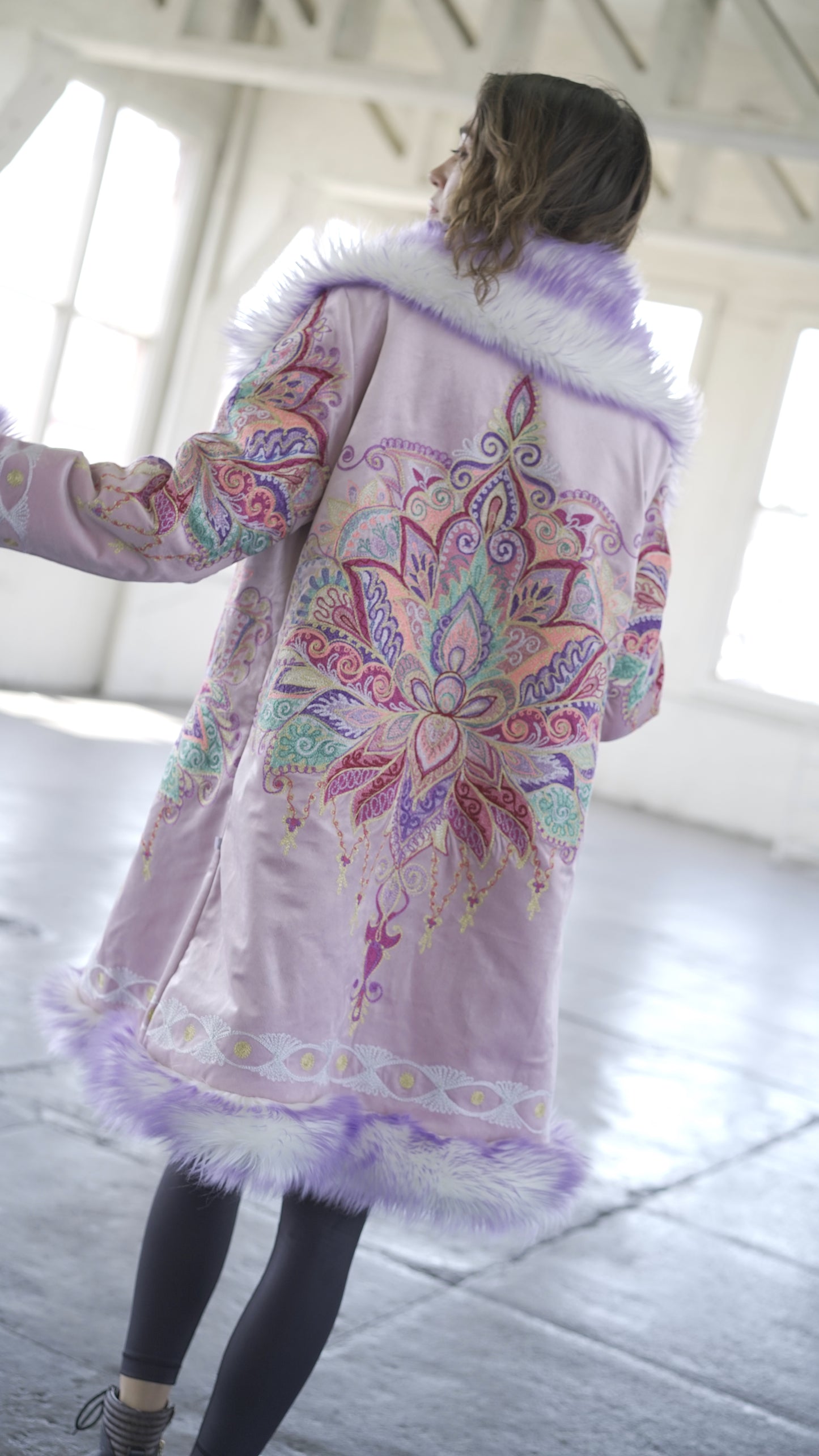 Embroidery Purple