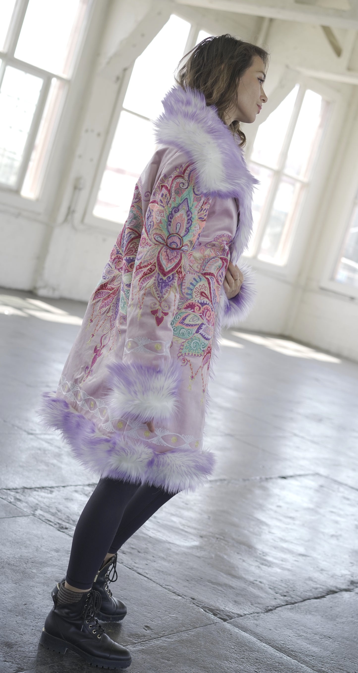 Embroidery Purple