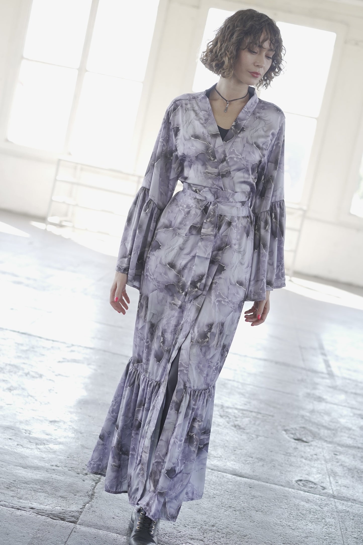 Goddess Silky Kimono Robe