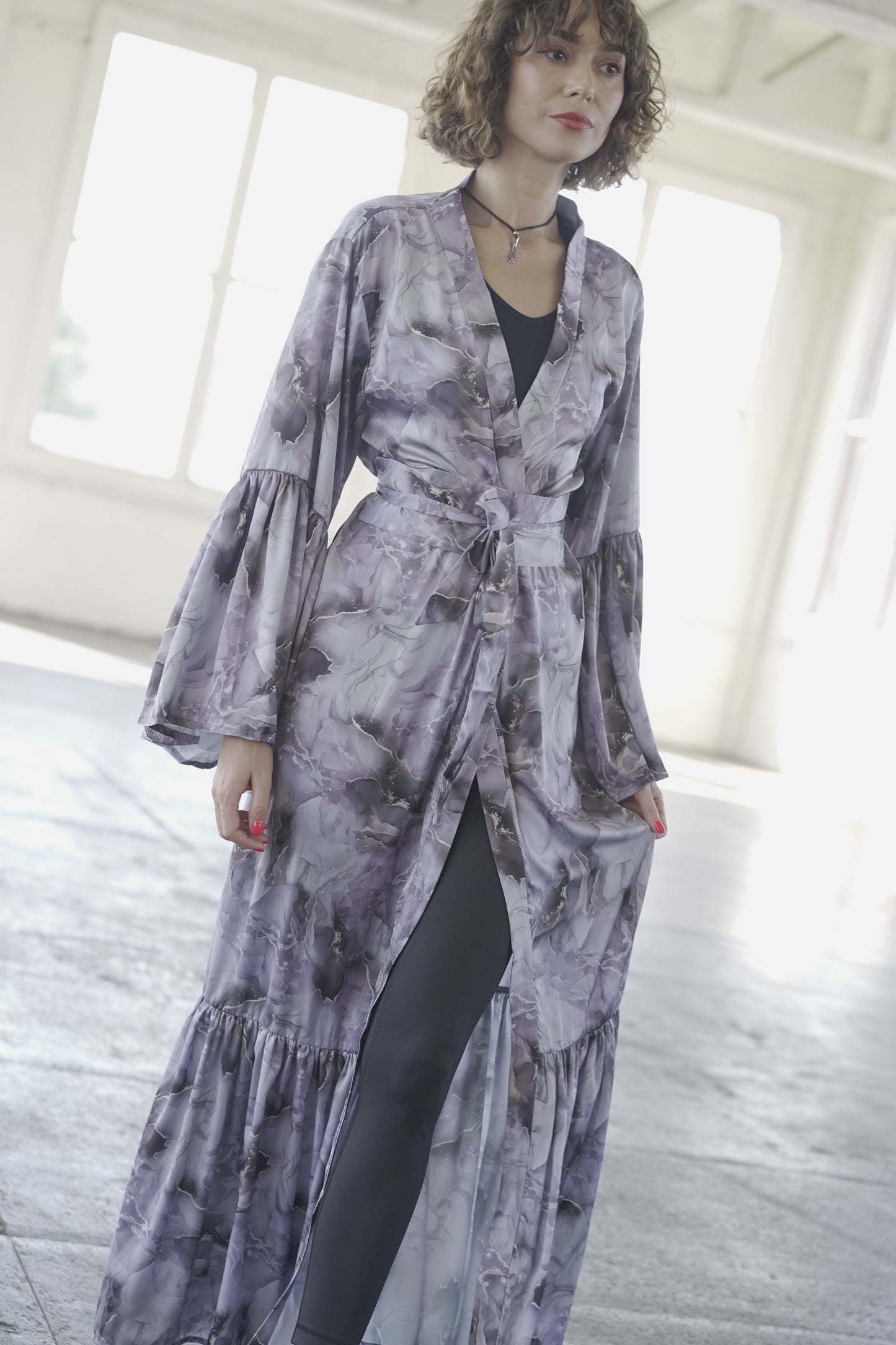 Goddess Silky Kimono Robe
