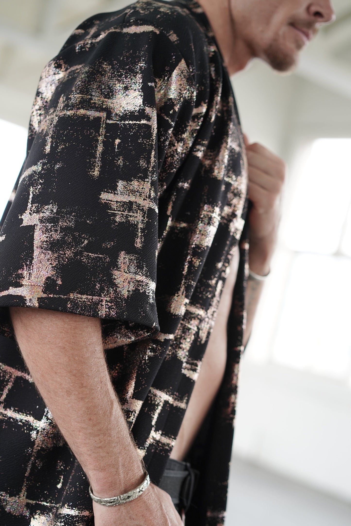Gold Patches Kimono