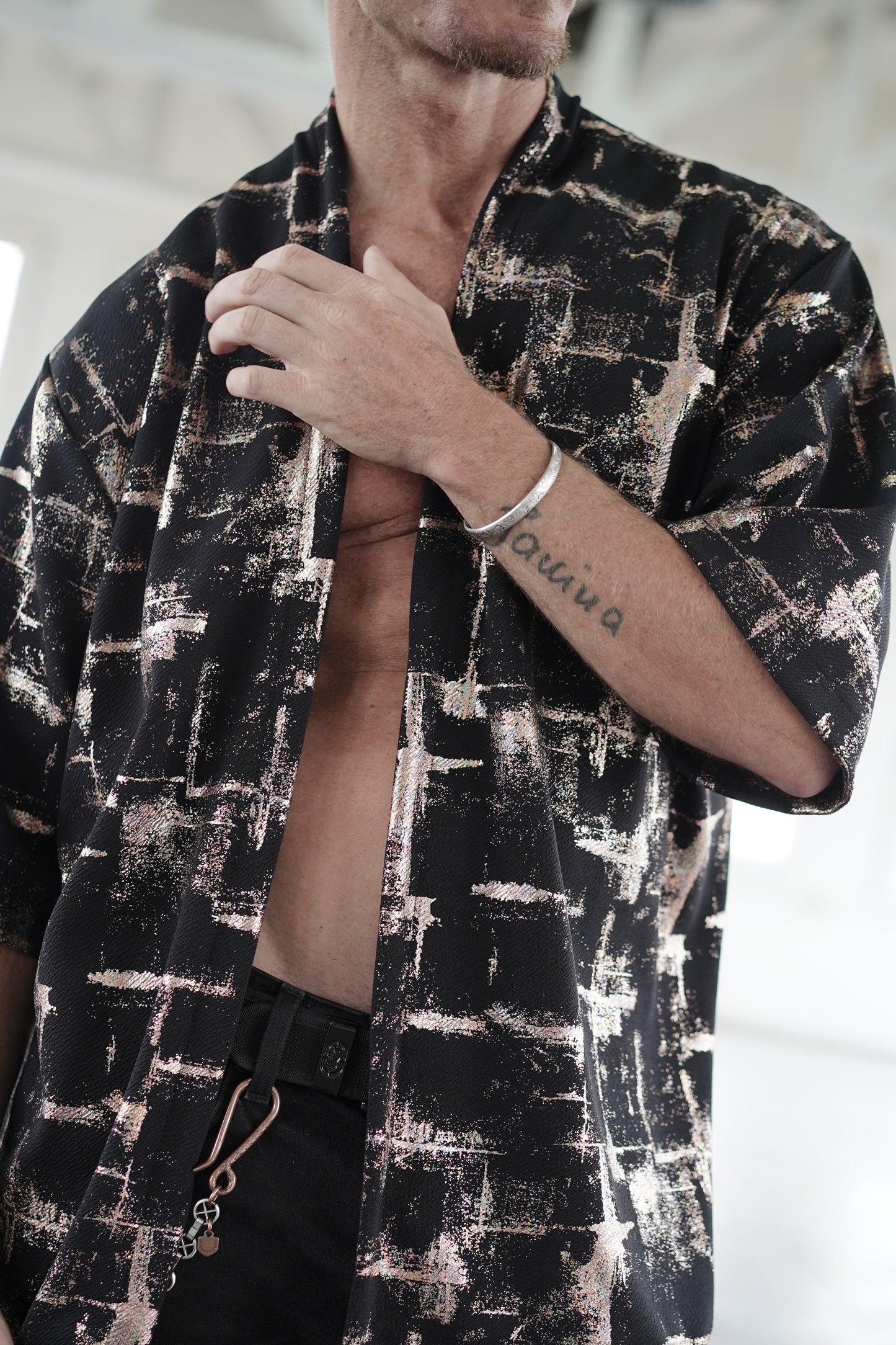 Gold Patches Kimono