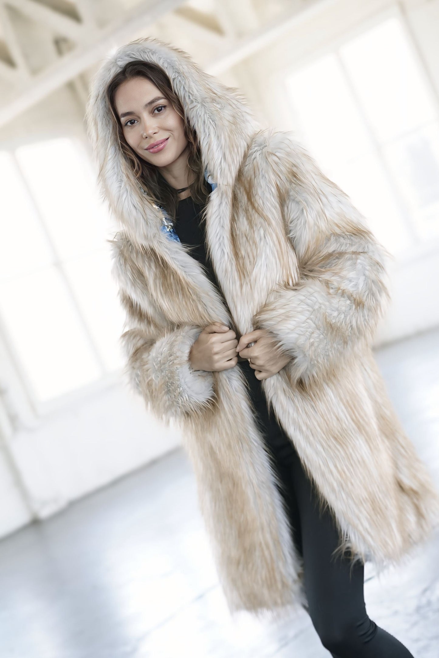 Desert Fox Fur Coat