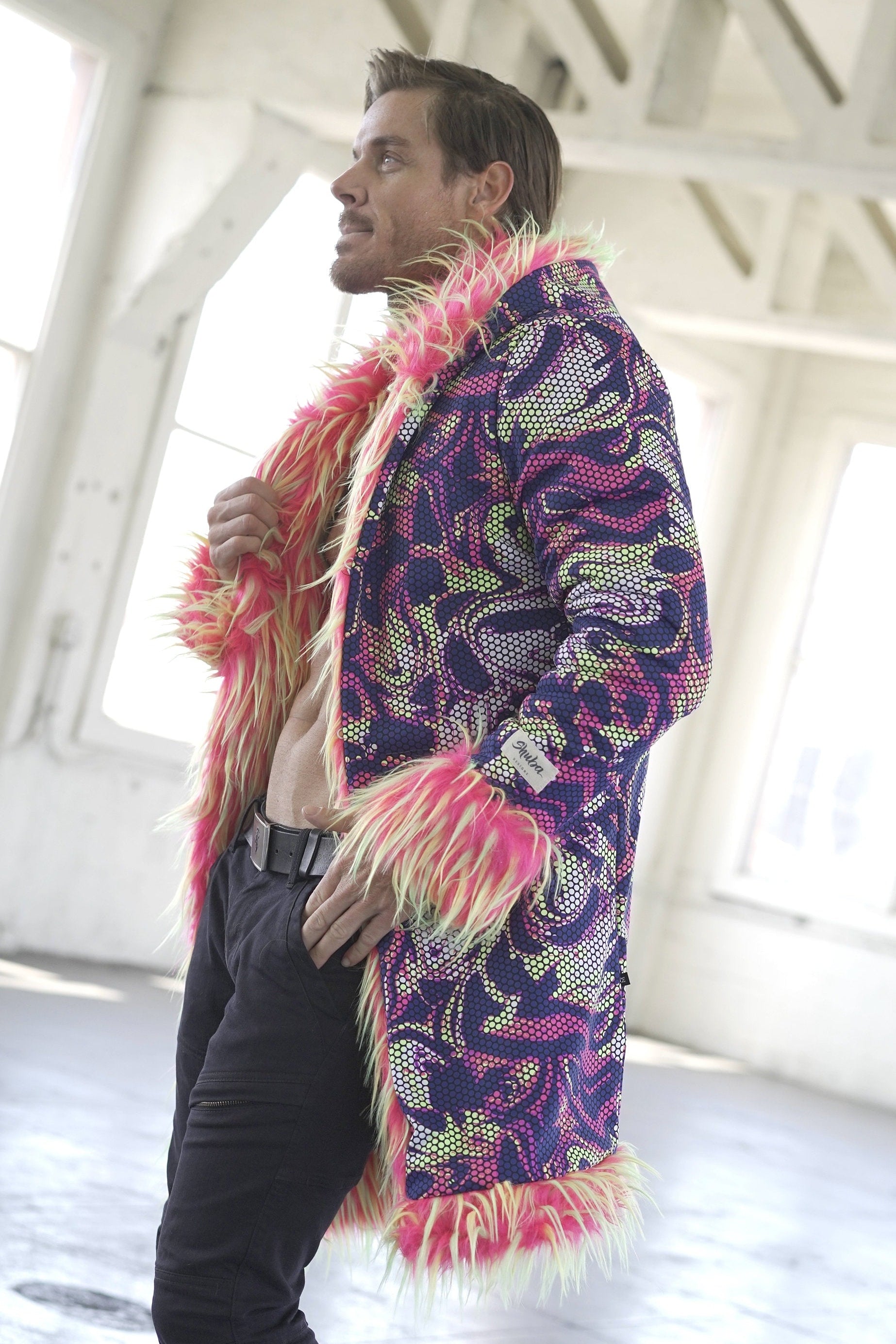 Pink Monster Fur Coat