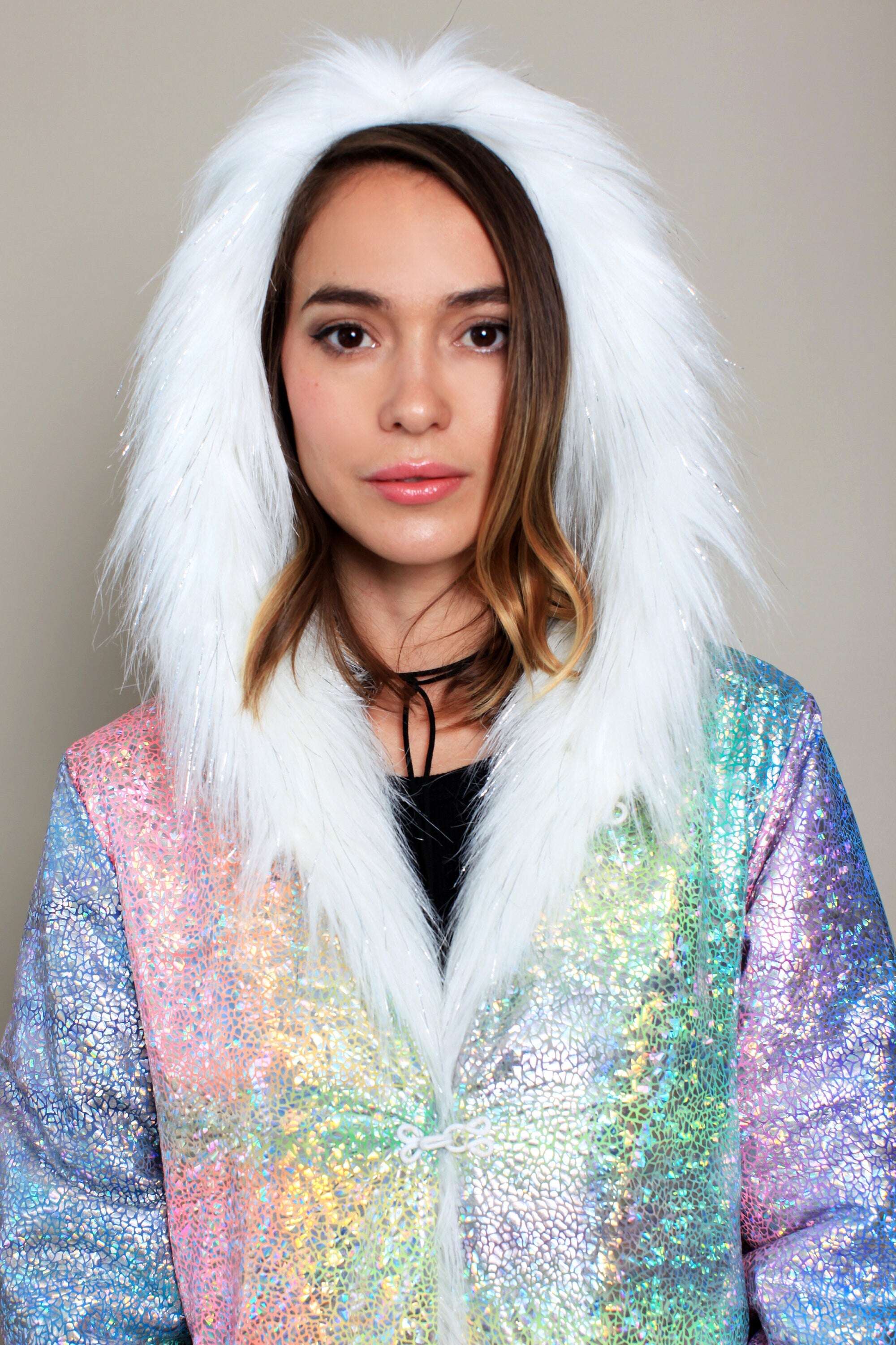 Aurora Unicorn Faux Fur Coat
