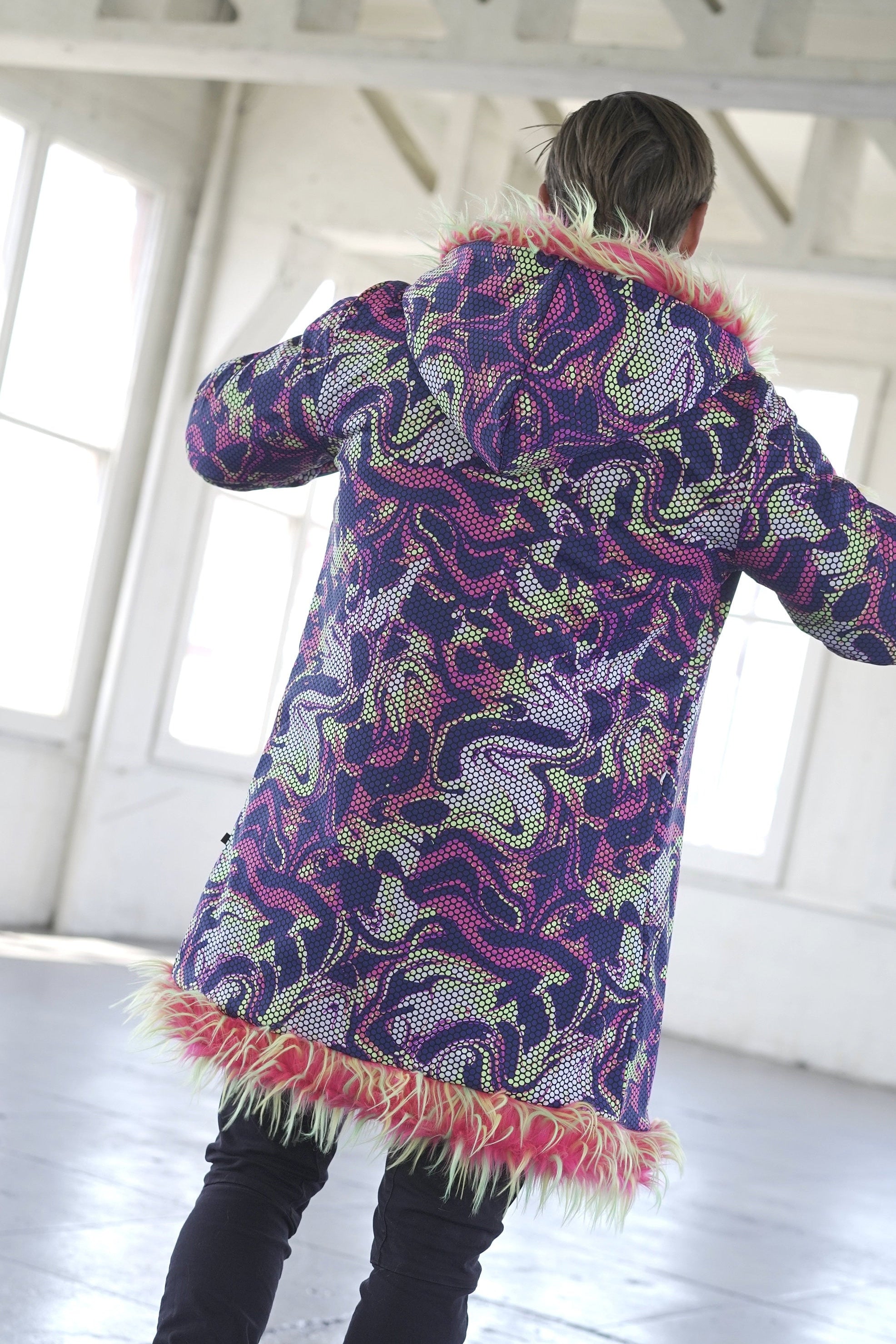 Pink Monster Fur Coat