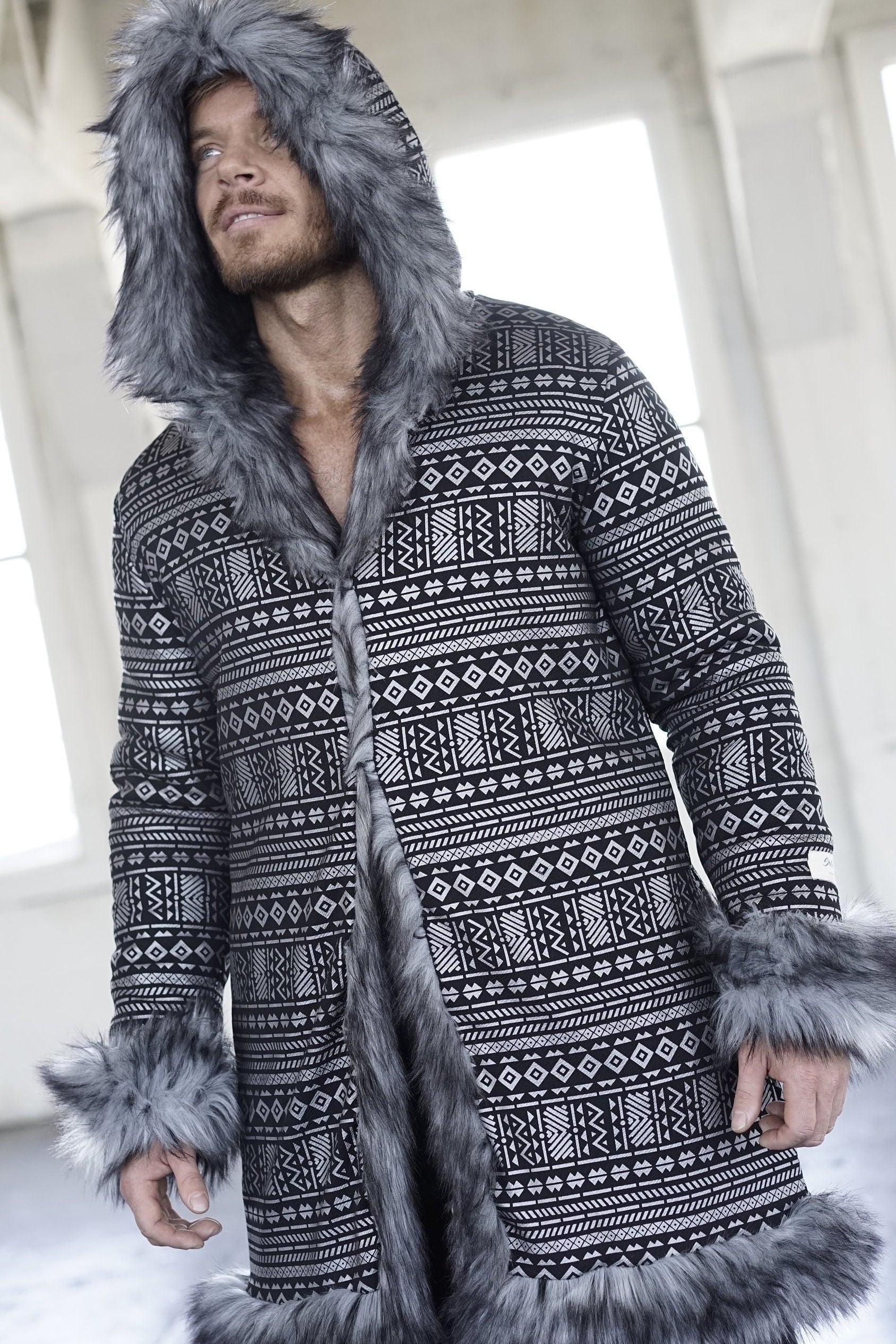 Silver Ritual Fur Coat