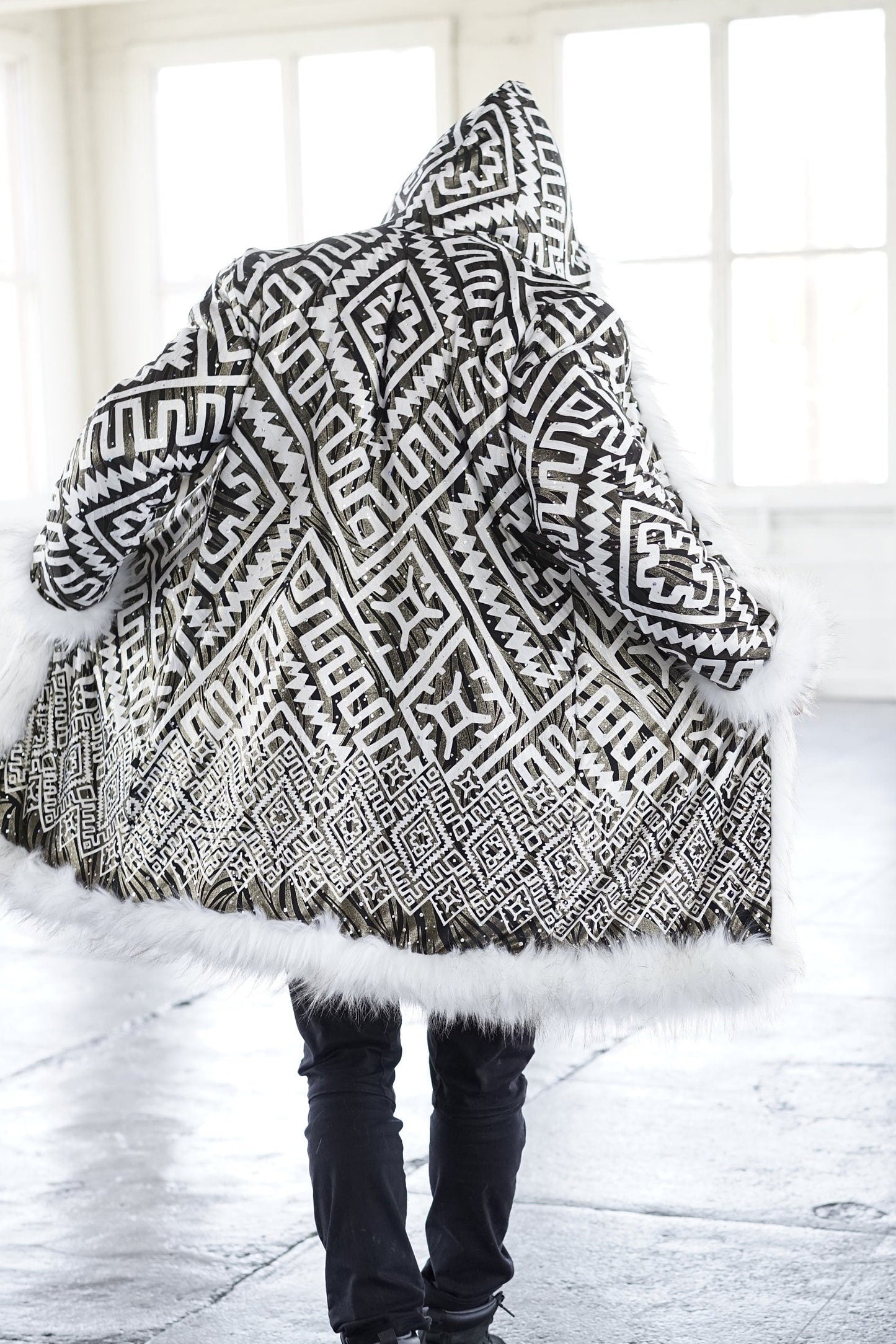 Tribe Guardian Faux Fur Coat