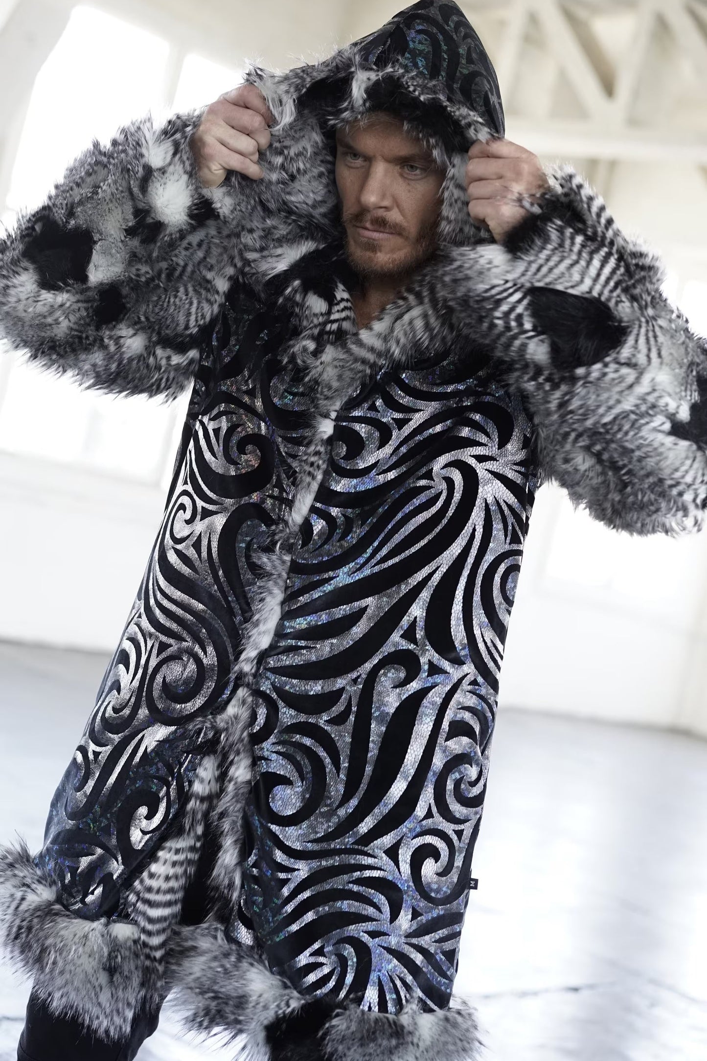 Feathered Night Fur Coat