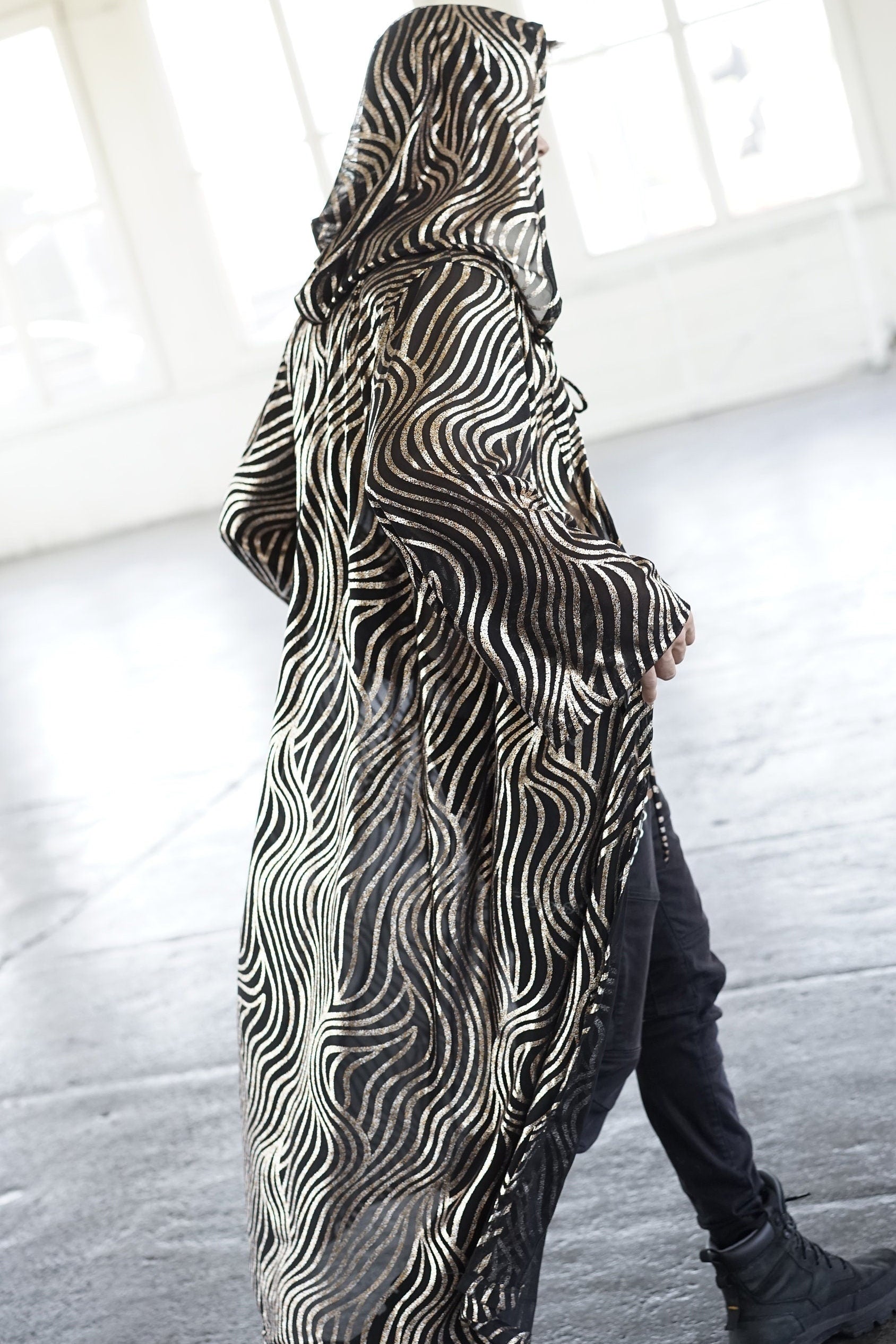 Golden Magician Hooded Kimono for Men