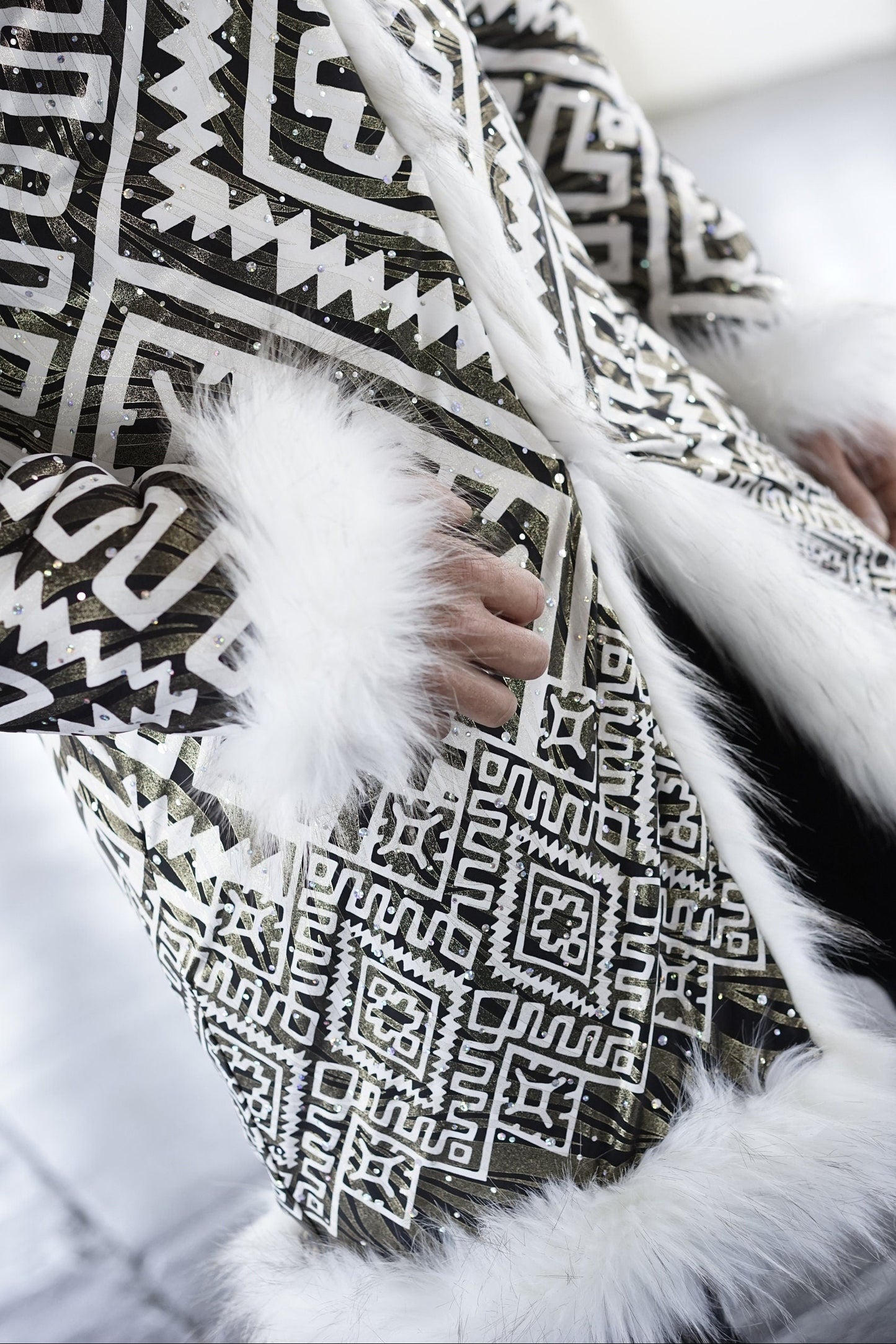 Tribe Guardian Faux Fur Coat