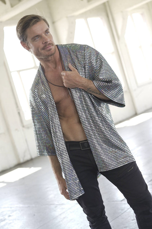 Disco Ball Silver Kimono