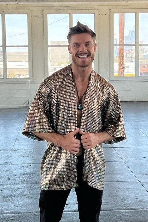 Disco Ball Gold Kimono